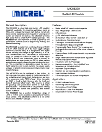 MIC68220 Datasheet