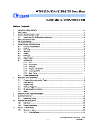 W79E823BSG
 Datasheet