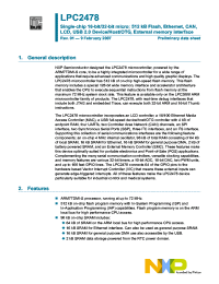 LPC2478FET208 Datasheet