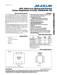 MAX15007BASA+
 Datasheet