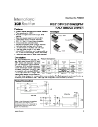 IRS2108SPbF Datasheet