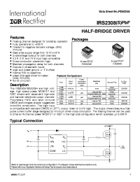 IRS2308SPBF
 Datasheet