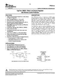 TPS73150DBVT
 Datasheet