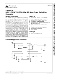 LM25576MHX
 Datasheet