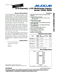 MAX1301BEUP Datasheet