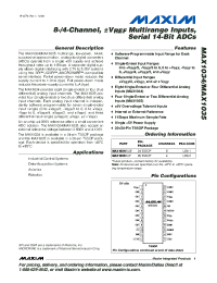 MAX1034EUG
 Datasheet