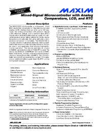 MAXQ3100-EMN+ Datasheet