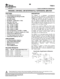THS4511RGTRG4
 Datasheet
