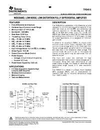 THS4513RGTTG4 Datasheet