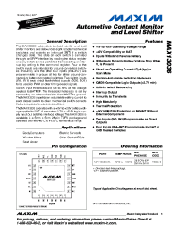 MAX13036ATI+ Datasheet