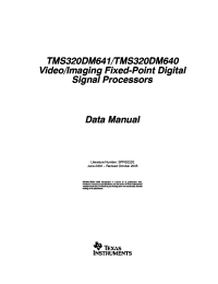 TMS320DM640AGDK4
 Datasheet