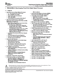 TMS320DM643AGDK6
 Datasheet