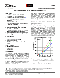 TAS5162DKD
 Datasheet