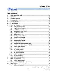 W9864G2GH-6
 Datasheet