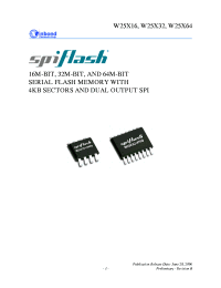 W25X32VSS
 Datasheet