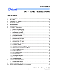 W9864G6GB-7 Datasheet