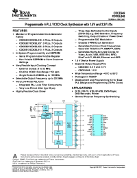 CDCEL949PWRG4 Datasheet
