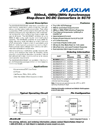 MAX8640ZEXT08+T
 Datasheet