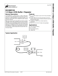 DS10BR150TSDX
 Datasheet