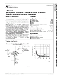 LMP7300MMX Datasheet