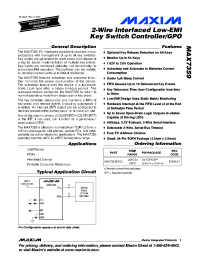 MAX7359ETG+ Datasheet