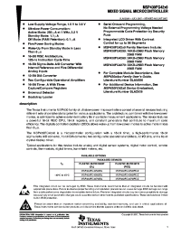 MSP430FG4270IDL Datasheet