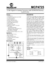 MCP4725A0T-E/CH Datasheet