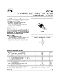 IRF740 Datasheet
