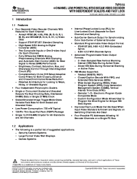 TVP5154PNPR
 Datasheet