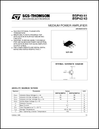 BSP40 Datasheet