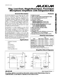 MAX9812L
 Datasheet