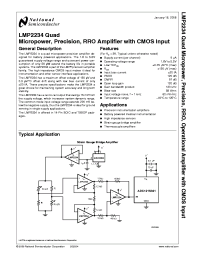 LMP2234AMT
 Datasheet