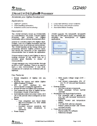 CC2480 Datasheet
