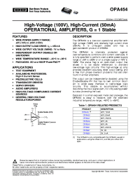OPA454AIDDARG4
 Datasheet