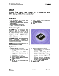 CC1010-RTR1
 Datasheet