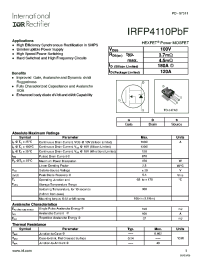 IRFP4110PBF Datasheet