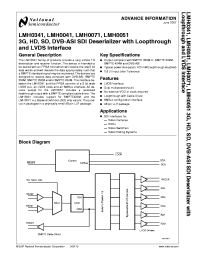 LMH0341SQE
 Datasheet