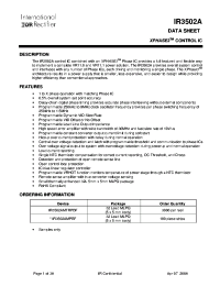IR3502MPBF Datasheet