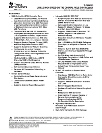 TUSB6020PFCR
 Datasheet
