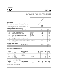 BAT41 Datasheet