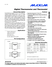 DS7505U+T&R Datasheet