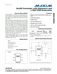 MAX16054AZT+T Datasheet
