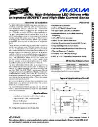 MAX16820ATT Datasheet