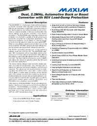 MAX5098AATJ+ Datasheet