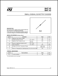 BAT43 Datasheet