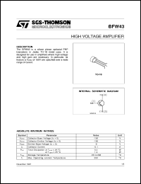 BFW43 Datasheet