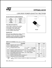 STPS60L40CW Datasheet