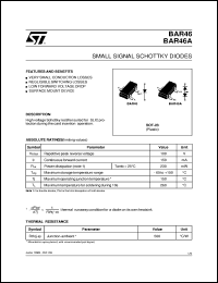 BAR46A Datasheet