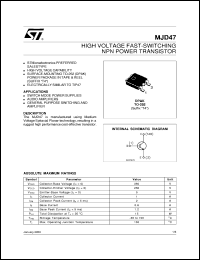 MJD47 Datasheet
