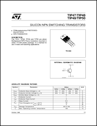 TIP50 Datasheet